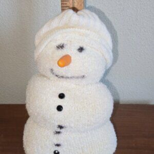 Homemade Sock Snowman with hat